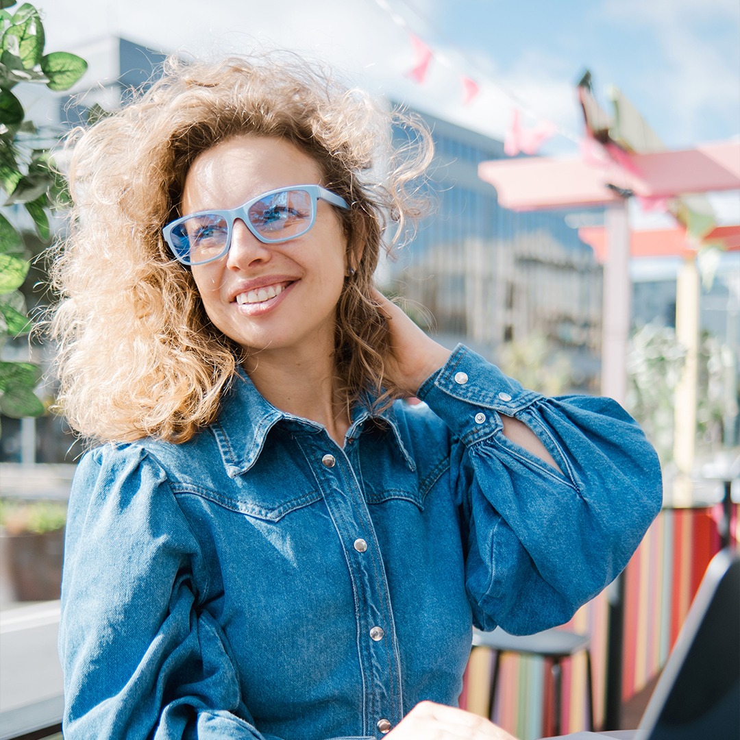 prescription-glasses sky-blue classic