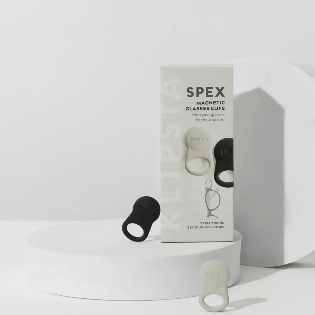 Spex Glasses Clip - Black and Stone