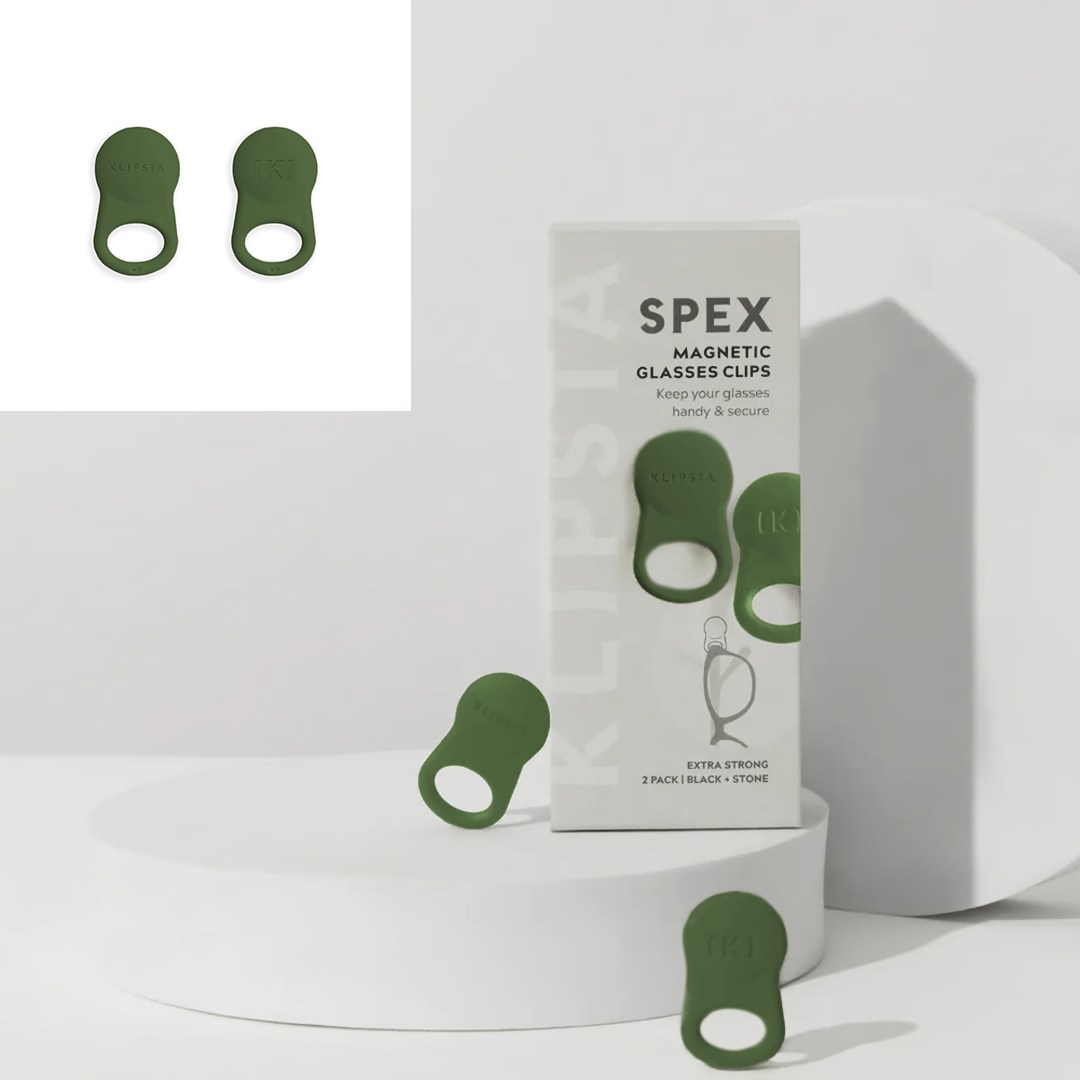 Spex Glasses Clip - Olive Green